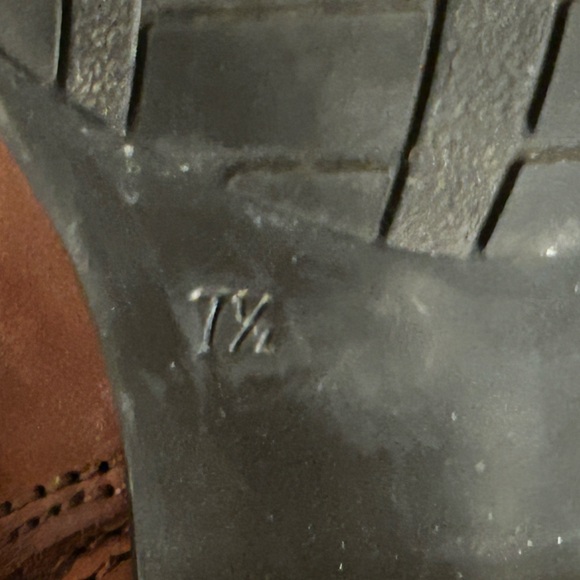 Bandolino Brown Leather Heeled Zipper Riding Boots with Buckle Size 7.5 - Picture 9 of 16